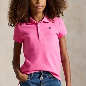 Polo by Ralph Lauren Stretch Pink Mesh Polo Shirt  *NWT* 🛍️